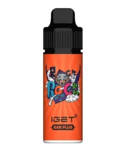 An iget vape bar with a black cap.