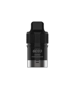 A black and white e-cigarette on a white background.