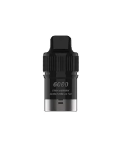 A black and white iGet vape on a white background.
