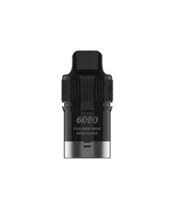 A black and white e-cigarette on a white background with a vape iget twist.