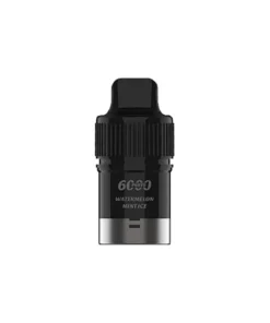 A sleek black and white e-cigarette on a clean white background.