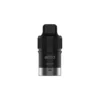 A black and white iGet vape on a white background.