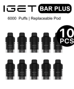 A group of black and silver iget vape pens.