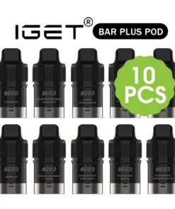 Looking for bulk, cheap 10 Pcs IGET Bar Plus Pod Only? Check out the 10 Pcs IGET Bar Plus Pod Only available at Iget Vape Australia.