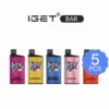 Iget Bar Bundles 5pcs e-liquid kit.