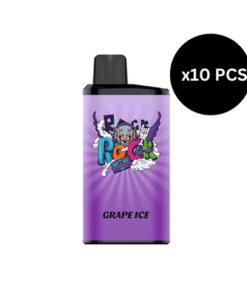 The purple "IGET BAR PRO" vape cartridge, showcasing "Grape Ice" text and a vibrant graffiti-style design, includes a "Bundle 10 pcs - IGET BAR PRO10000 - Incredible offer!!!" label at the top right.